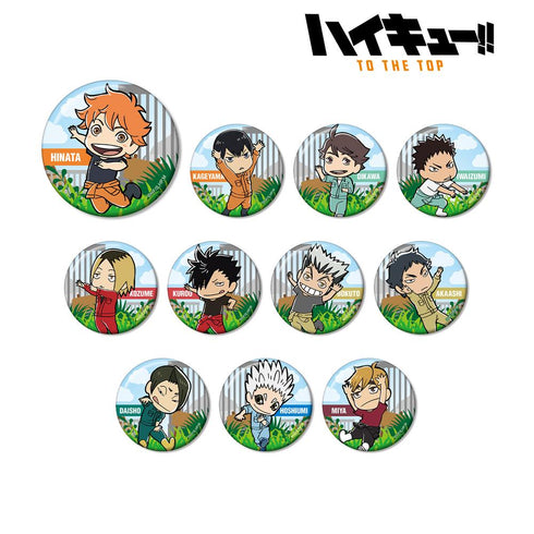 『ハイキュー!! TO THE TOP × 東武動物公園』ちびキャラ 飼育係ver. トレーディング缶バッジ(単位/BOX)【202506再販】